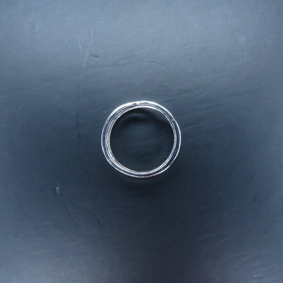 Silver Color 3 Banded Ring - Picture 6 of 9